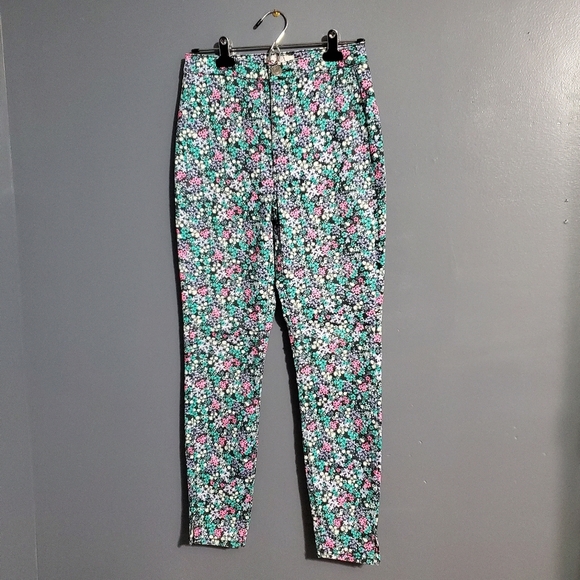 SO Vibrant Floral Jeggings Size 5 - Picture 1 of 8